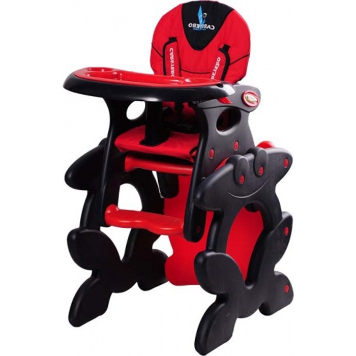 Стульчик для кормления трансформер Caretero Primus red